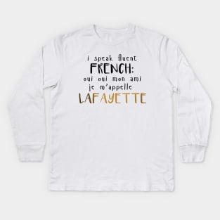 Fluent French Kids Long Sleeve T-Shirt